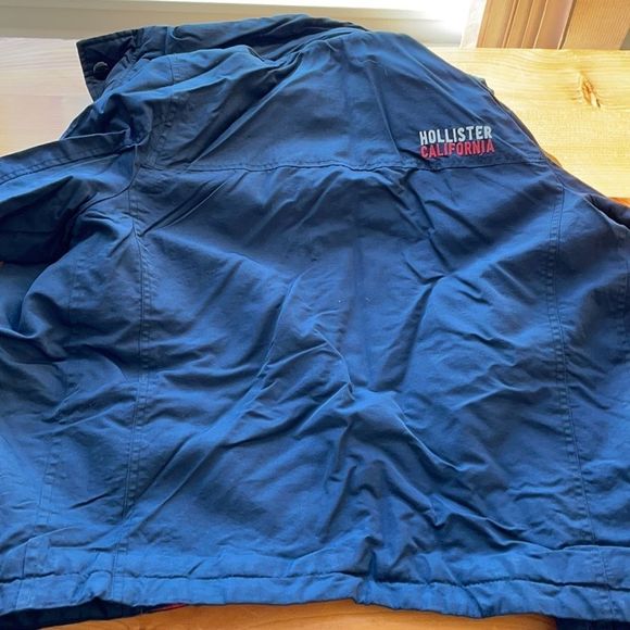 Hollister California Light Winter Jacket - Navy Blue Small - Picture 5 of 5